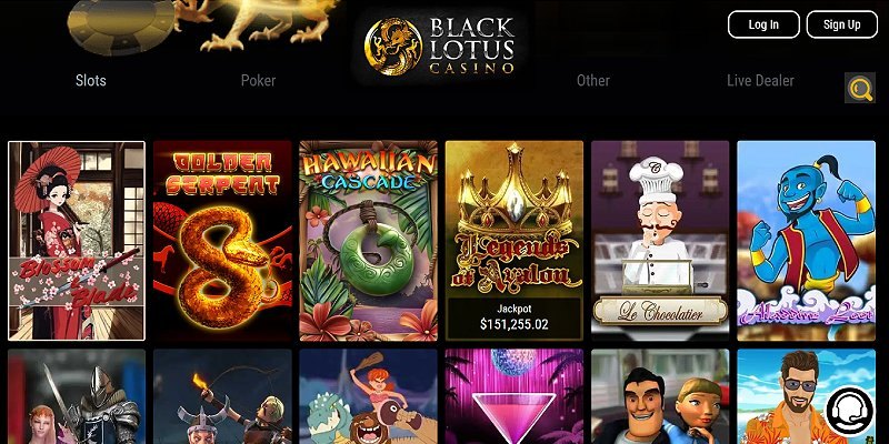 Black Lotus casino screenshot